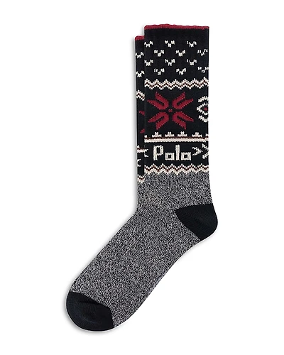 Polo Ralph Lauren Snowflake Boot Socks