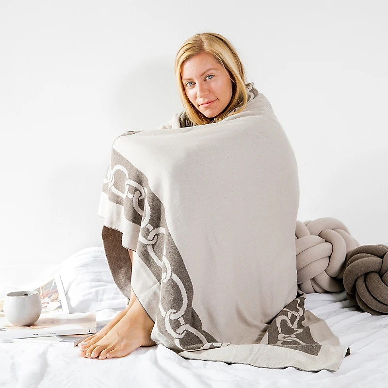 Pink Lemonade Links Throw Blanket