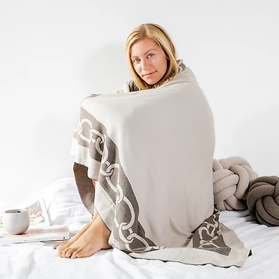 Pink Lemonade Links Throw Blanket