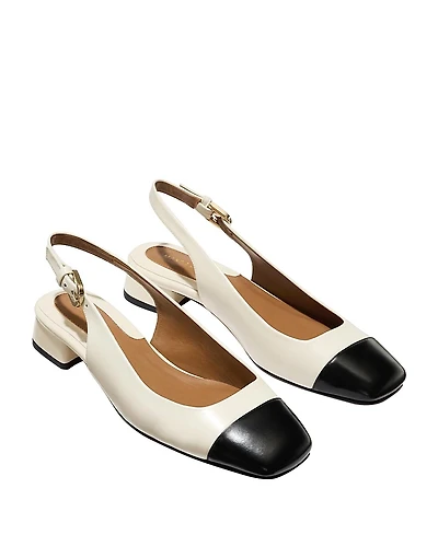 Margaux Women's The Cap-Toe Darcy Slingback Pumps