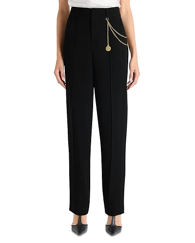 Cinq a Sept Alaina Chain-Trim Pants