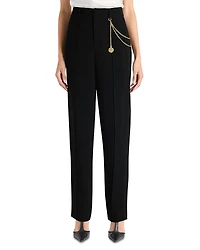 Cinq a Sept Alaina Chain-Trim Pants
