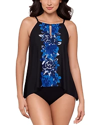 Miraclesuit Ombra Fiore Peephole Tankini Top