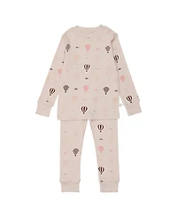 Pouf Baby Girls' Hot Air Balloon Pj Set - Little Kid, Big Kid