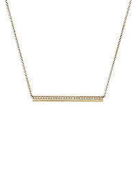 Hearts On Fire 18K Yellow Gold Barre Diamond Pave Bar Necklace, 18