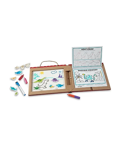 Melissa & Doug Play, Draw, Create Dinosaur Activity Kit - Age 3+