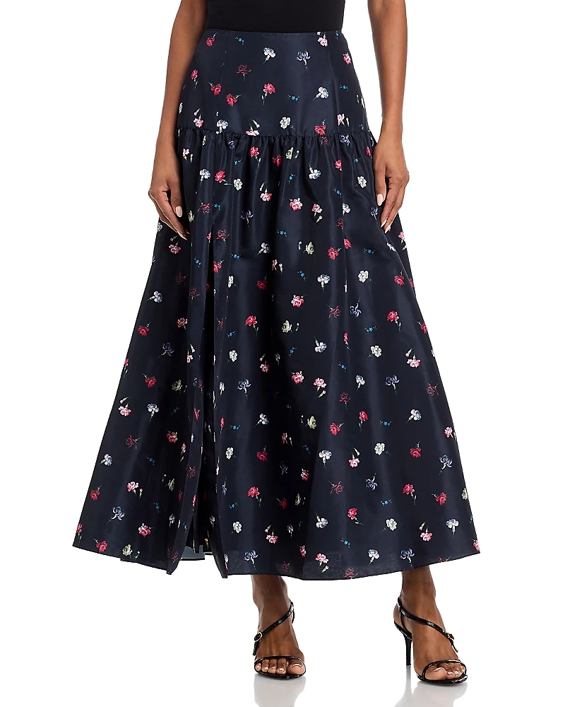 Cinq a Sept Tumbling Carnations Skirt