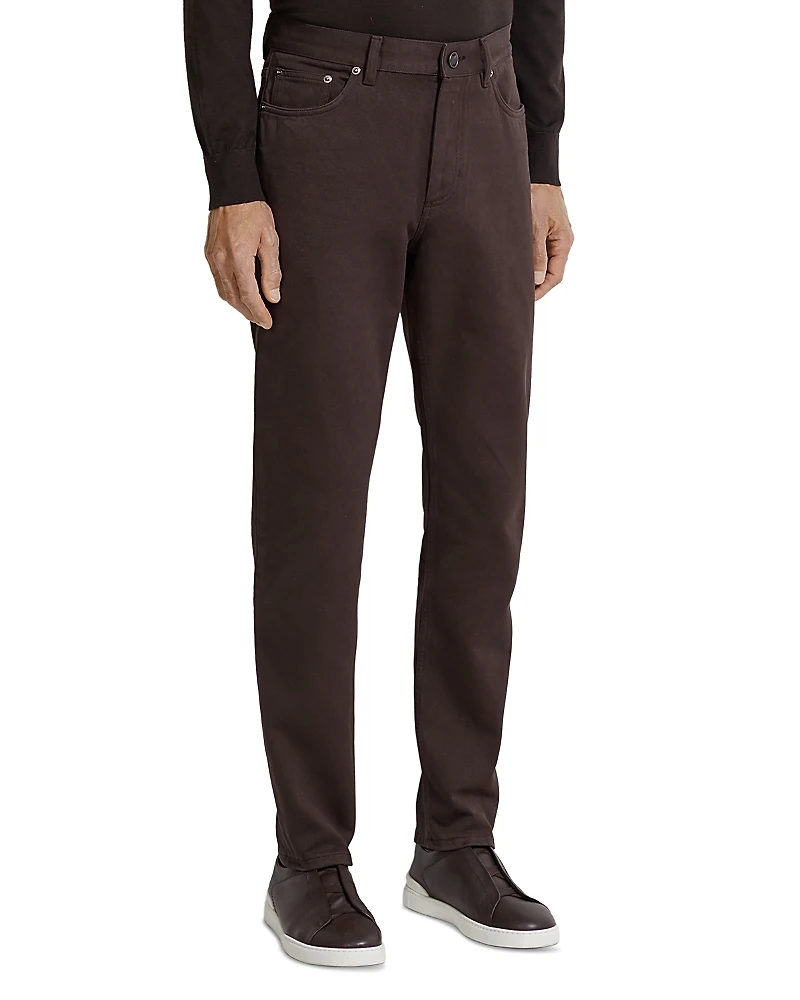 Zegna Stretch Cotton & Cashmere Roccia Pants