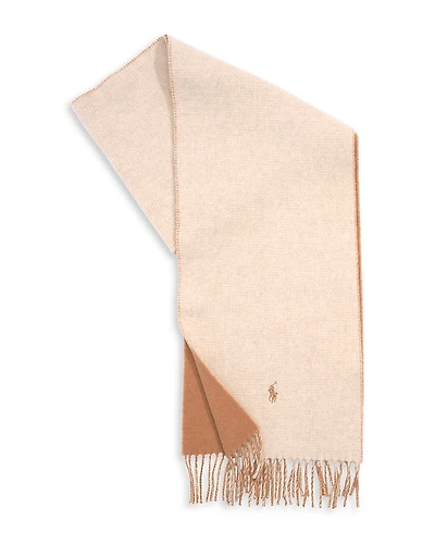 Polo Ralph Lauren Wool Cashmere Blend Double Sided Scarf
