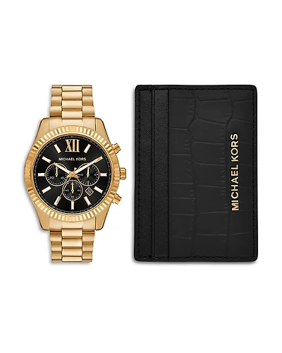 Michael Kors Lexington Chronograph Gift Set, 44mm