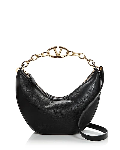 Valentino VLogo Small Moon Hobo Bag
