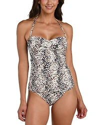 La Blanca Wild Whispers Twist Front Tankini