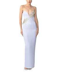 Sau Lee Luna Satin Gown