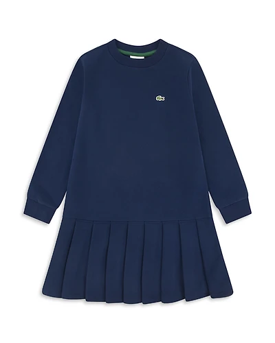 Lacoste Girls' French Terry Dress - Big Kid