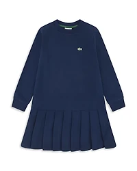 Lacoste Girls' French Terry Dress - Big Kid