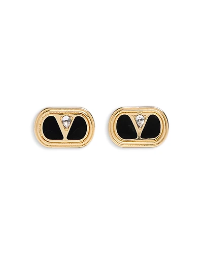 Valentino Garavani Logo Stud Earrings, 0.6W