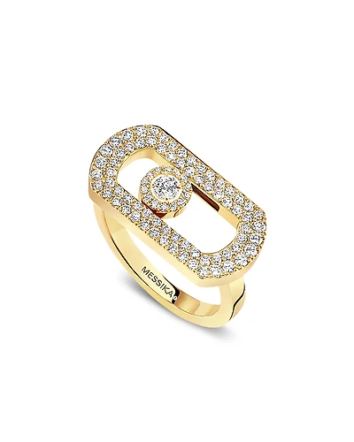 Messika 18K Gold So Move Diamond Oval Ring