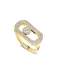Messika 18K Gold So Move Diamond Oval Ring
