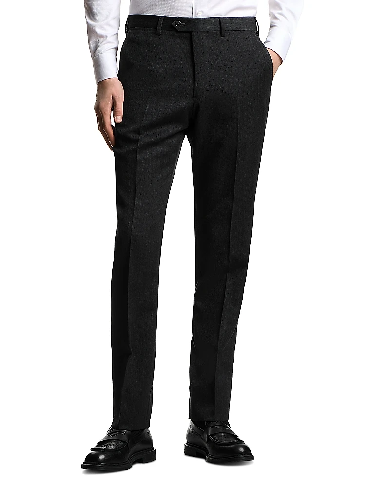 Emporio Armani Regular Fit Wool Trousers