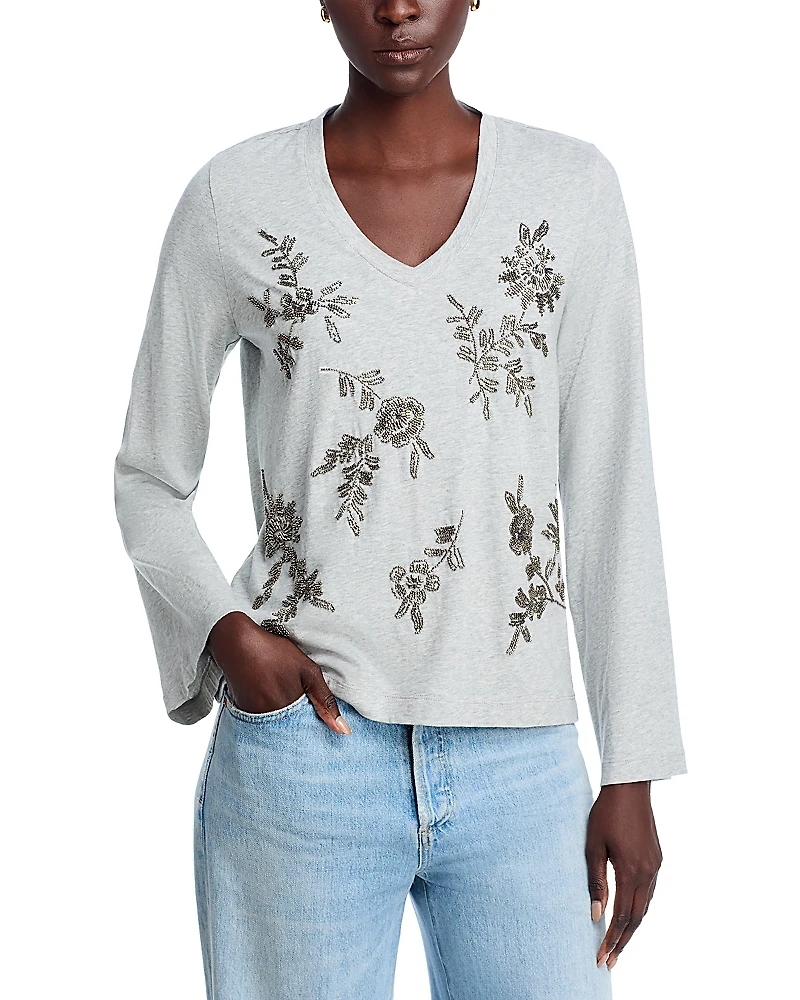 Johnny Was Heather Kimono Sleeve Tee