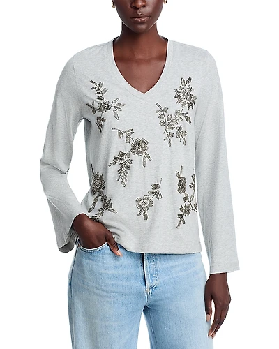 Johnny Was Heather Kimono Sleeve Tee