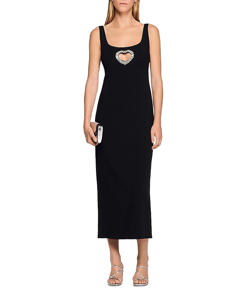 Sandro Sienna Embellished Maxi Dress