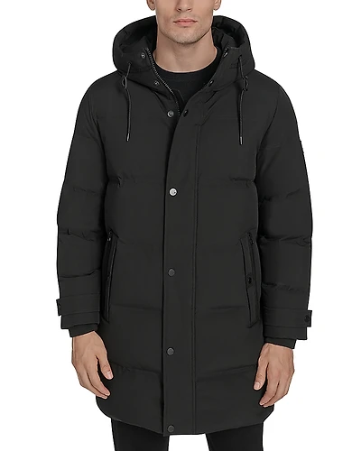 Andrew Marc Rummel Hooded Stadium Coat