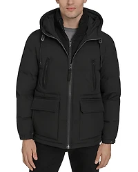 Andrew Marc Marlton Hybrid Puffer Jacket