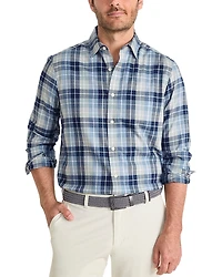 Vineyard Vines Brant Point Tech Twill Plaid Classic Fit Button Down Shirt