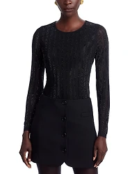Elie Tahari The Adeline Rhinestone Top