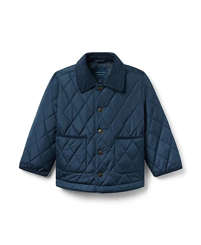 Janie and Jack Boys' The Quilted Barn Jacket - Baby, Little Kid