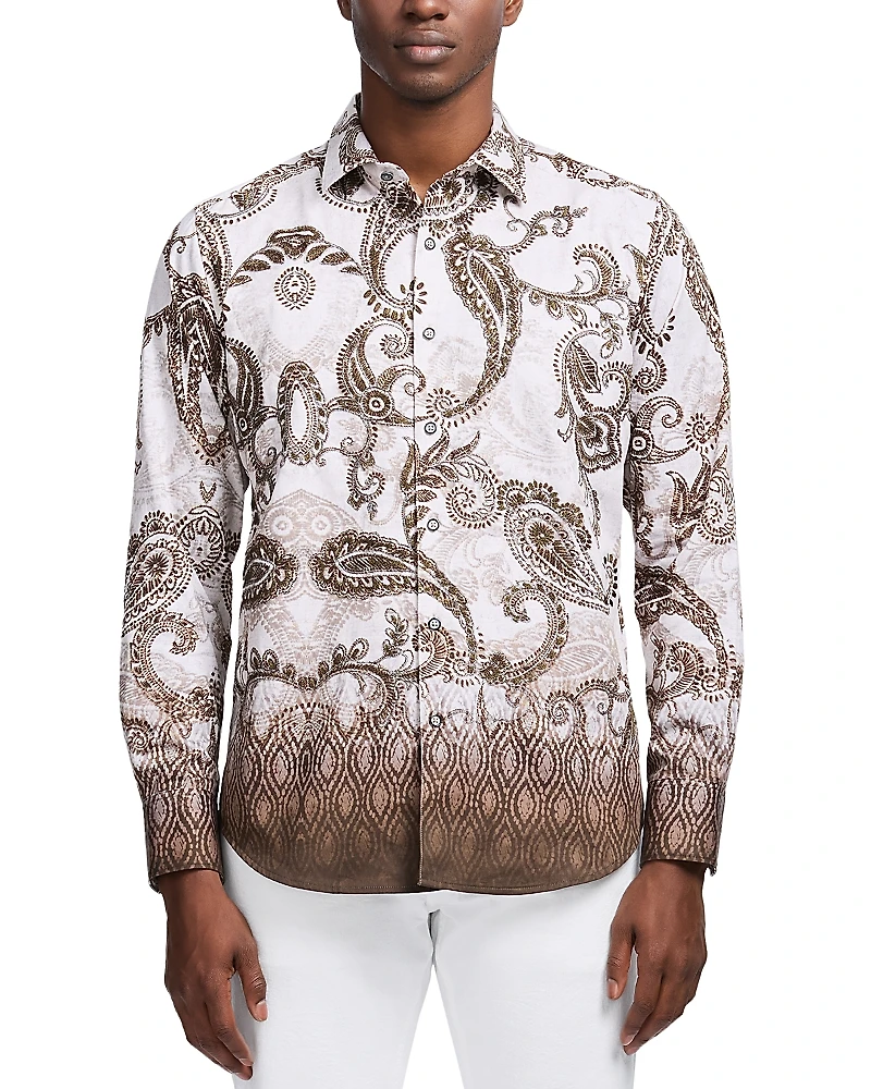 Robert Graham Wallington Cotton Button Down Shirt
