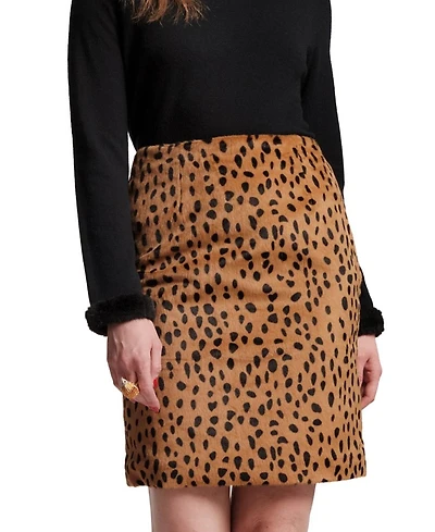 Frances Valentine Blaine Cheetah Skirt
