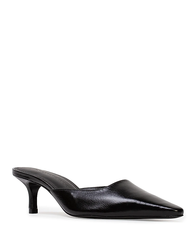 Black Suede Studio Women's Pointed Pumps