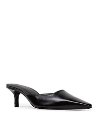 Black Suede Studio Women's Pointed Pumps