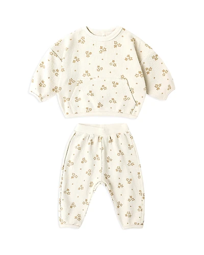 Quincy Mae Girls' Waffle Slouch Top & Pants Set