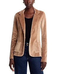 Majestic Filatures Velour One Button Blazer