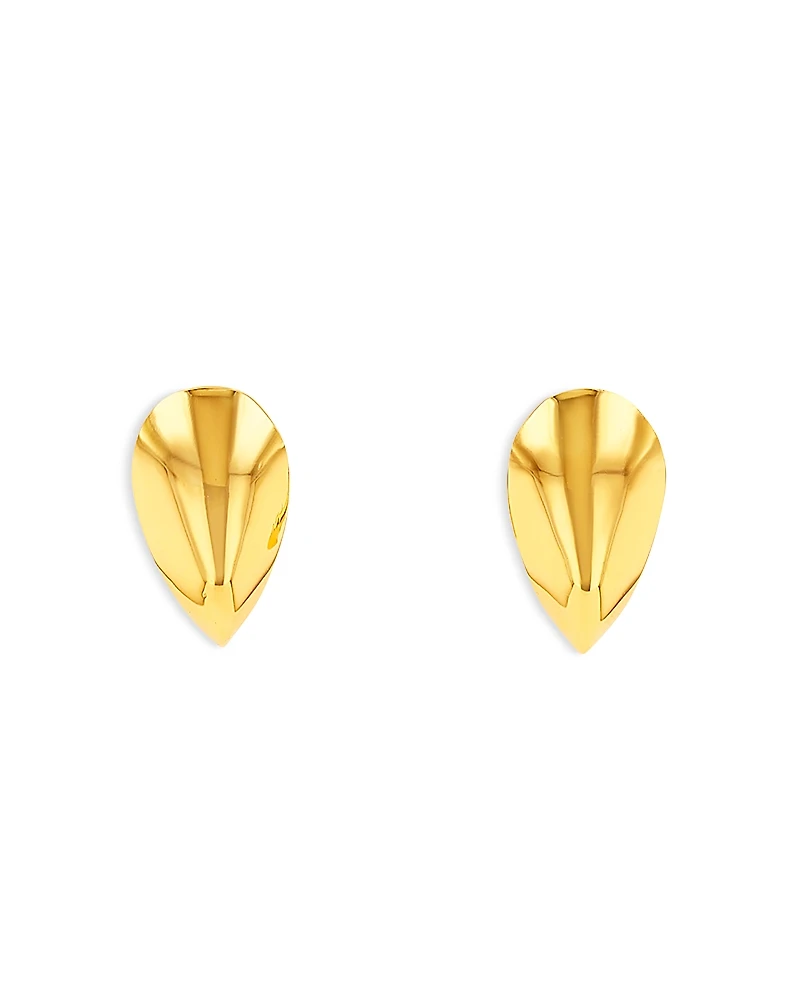 Suzanne Kalan Golden Curved Claw Stud Earrings