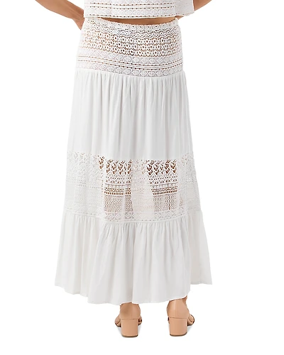 Tiare Hawaii Breezy Tiered Swim Cover-Up Skirt