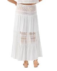 Tiare Hawaii Breezy Tiered Swim Cover-Up Skirt