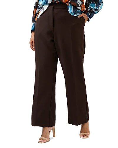 Estelle Plus Arabica Wide Leg Pants