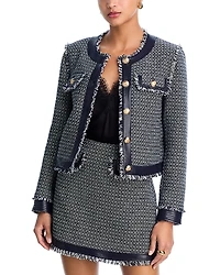 Cinq a Sept Birdseye Tweed Deva Jacket
