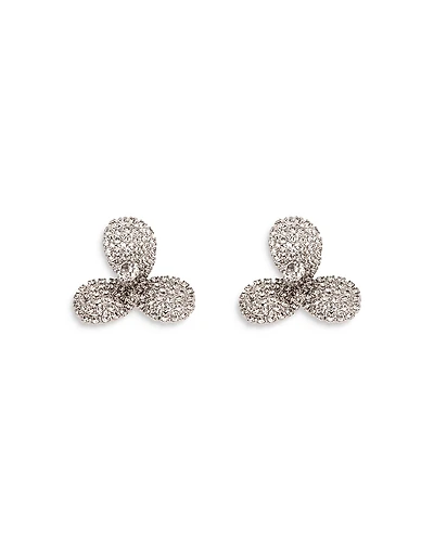 Jennifer Behr Amerie Crystal Flower Stud Earrings