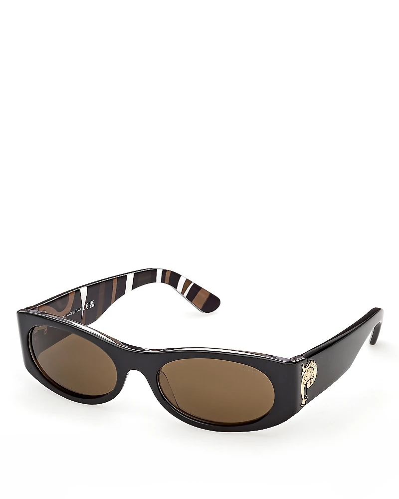 Pucci Oval Sunglasses, 54mm
