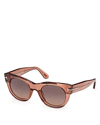 Tom Ford Marine Round Sunglasses, 50mm