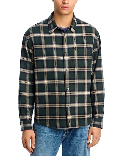 Frame Soa Plaid Regular Fit Button Down Shirt