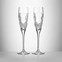 Waterford Love Wedding Vows Champagne Toasting Flutes, Set of 2