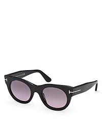 Tom Ford Marine Round Sunglasses, 50mm