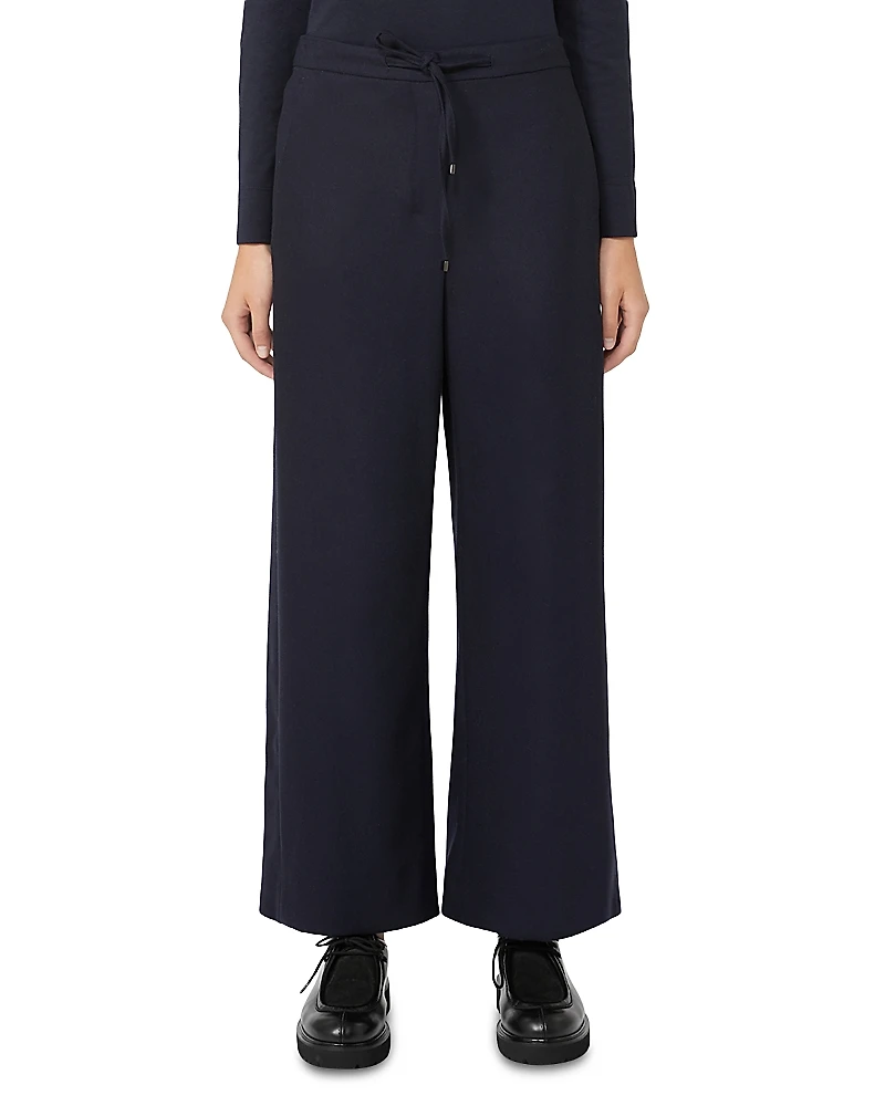 Max Mara Floria Stretch Wool-Blend Flannel Trousers