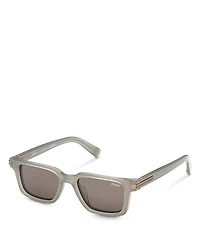 Zegna Rectangular Sunglasses, 52mm